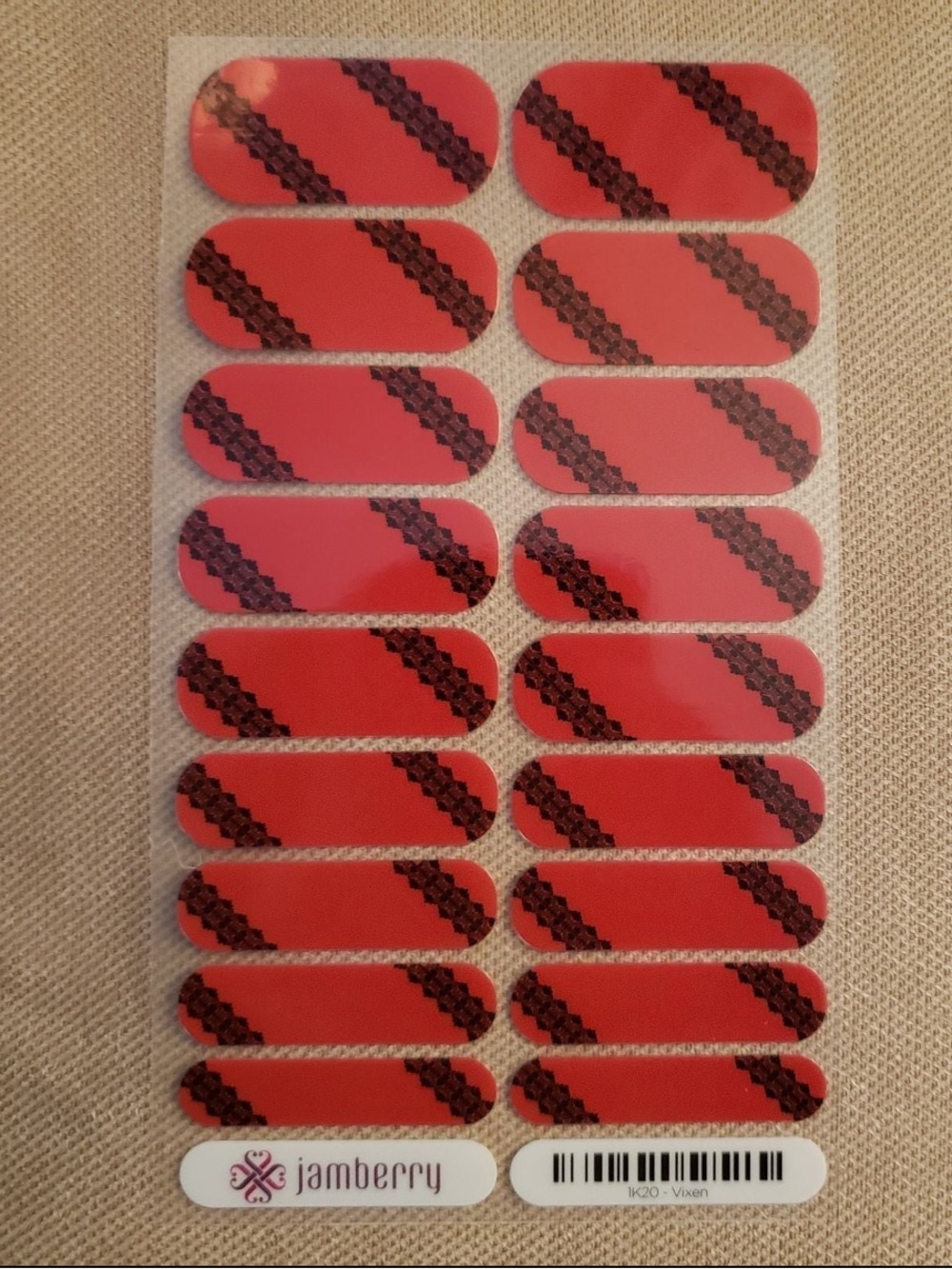 Jamberry Nail Wraps Vixen 1K20 Full Sheet